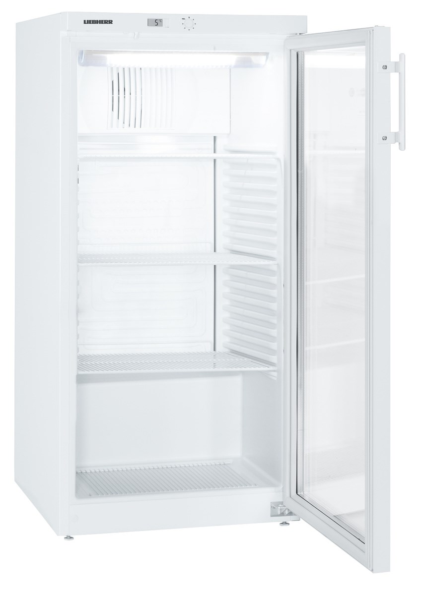 Холодильник, 240 л, +1…+15 °C, аналоговое управление, дверь со стеклом, белый, FKv 2643, Liebherr