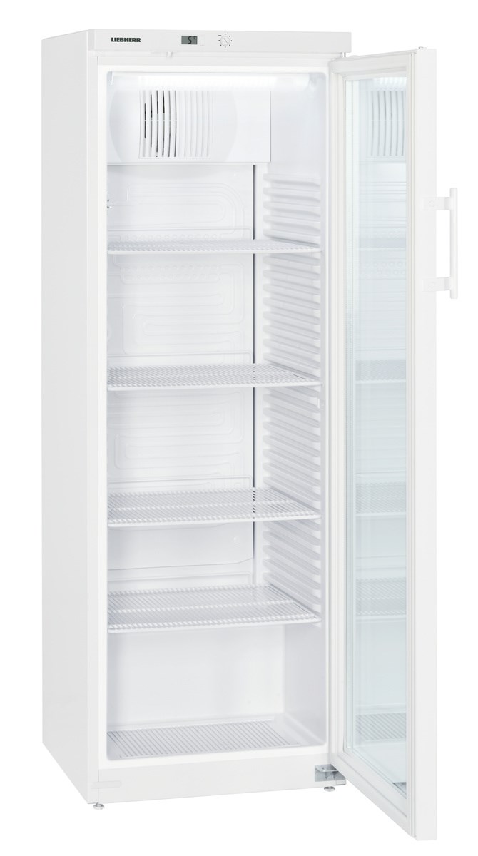Холодильник, 348 л, +1…+15 °C, аналоговое управление, дверь со стеклом, белый, FKv 3643, Liebherr