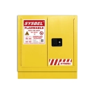 Двухдверный неподвижный шкаф для хранения легковоспламеняющихся веществ под столешницей SYSBEL 18 Gal 68 L: двойная стальная конструкция, стандарты FM6050, OSHA 29 CFR 1910.106 и NFPA C