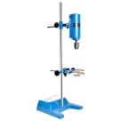 Верхнеприводная мешалка Huxishiye JB90-D: скорость 100-1400 р/мин, емкость до 28000 мл, выходная мощность 90 Вт, бесступенчатая регулировка