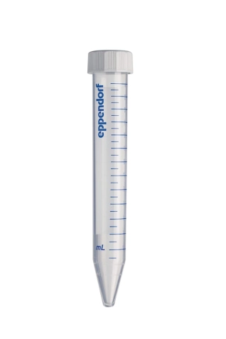 Eppendorf Conical Tubes, 15 мл, Стерильно, без пирогенов, без РНКазы, ДНКазы и ДНК, бесцвет., 500 пробир. (10 пак. × 50 пробир.)