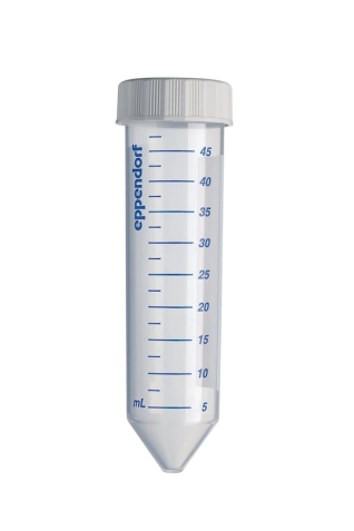 Eppendorf Conical Tubes, 50 мл, Стерильно, без пирогенов, без РНКазы, ДНКазы и ДНК, бесцвет., 500 пробир. (20 пак. × 25 пробир.)